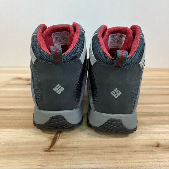 New Columbia Crestwood Mid Waterproof hiking boots womens 7.5 grey pink - Picture 4 of 8